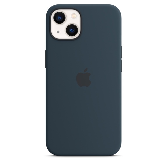 Чехол Apple Silicone Case для iPhone 13 with MagSafe (Abyss Blue)
