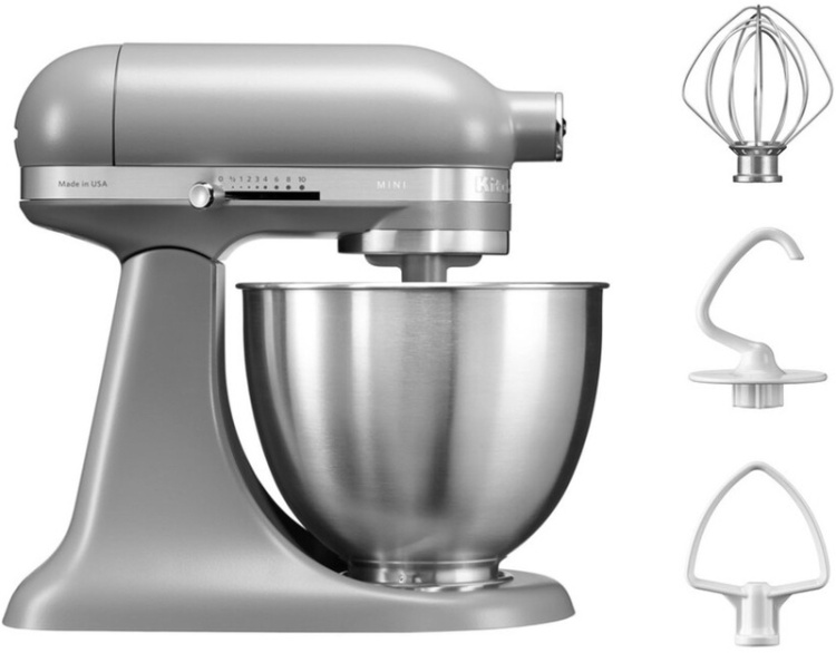 Планетарный миксер KitchenAid Artisan MINI 3,3 л 5KSM3311XEFG Grey Matte (UA)