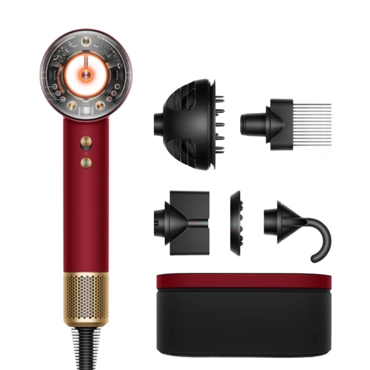 Фен для волосся Dyson Supersonic Nural (Velvet Red/Gold) (594823-01)