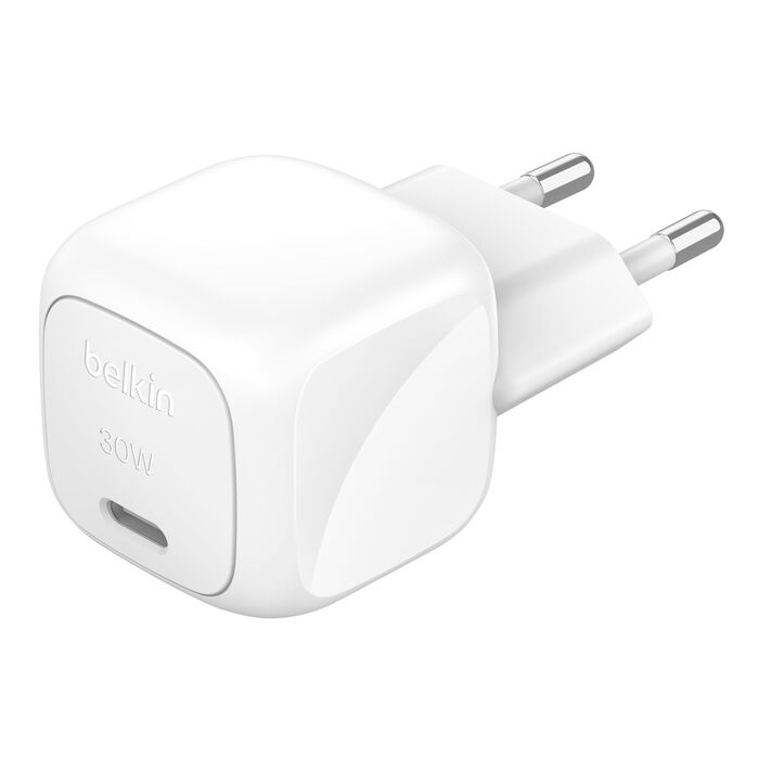 Блок живлення Belkin 30W USB-С GAN PD PPS, White (WCA008KQWH)
