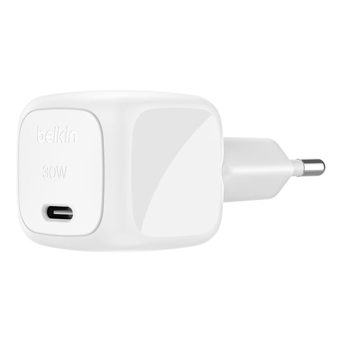 Блок живлення Belkin 30W USB-С GAN PD PPS, White (WCA008KQWH)