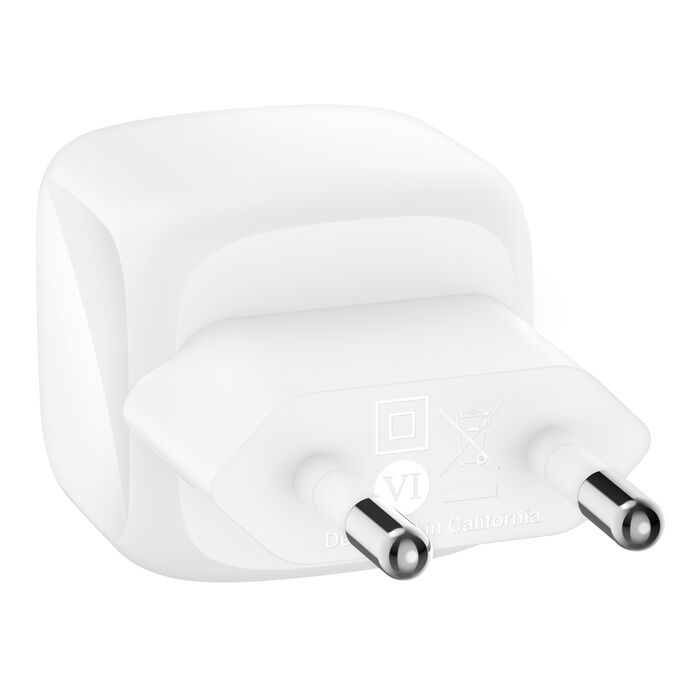 Блок живлення Belkin 30W USB-С GAN PD PPS, White (WCA008KQWH)