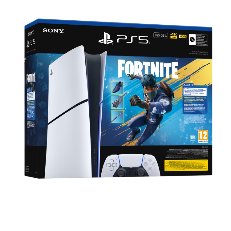 Игровая приставка Sony PlayStation 5 Slim (Digital Edition) (Fortnite Flowering Chaos Bundle) (825GB) (Standard)