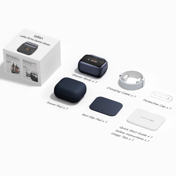Электрическая бритва Laifen P3 Pro Gift Set (Dark Blue) (1ER91-L-XX-BE-001)