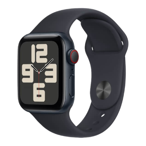 Apple Watch SE 2 2023 44mm GPS+LTE Midnight Aluminum Case Midnight Sport Band - M/L (MRH73)