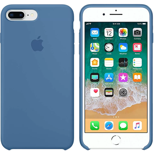 Чехол Smart Silicone Case для iPhone 7+/8+ Original (FoxConn) (Denim Blue)
