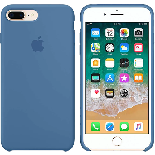 Чехол Smart Silicone Case для iPhone 7+/8+ Original (FoxConn) (Denim Blue)