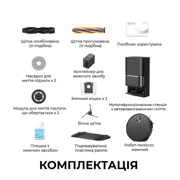 Робот-пилосос Dreame Bot L60 Ultra Black (RLL37CE0-bl)