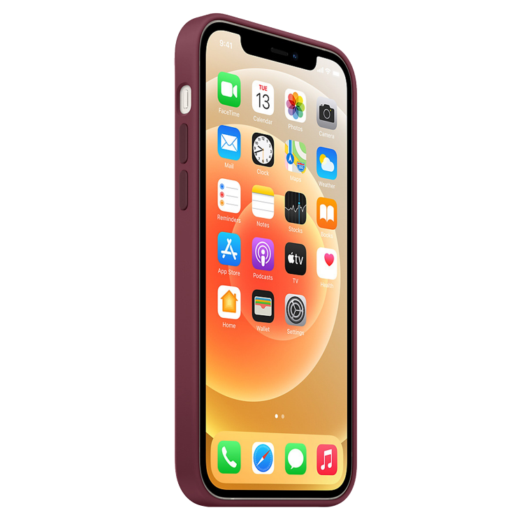 Чехол Silicone Case для iPhone 12/12 Pro (FoxConn) (Plum)