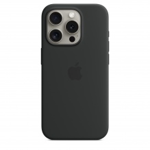 Чехол Apple Silicone Case для iPhone 15 Pro with MagSafe (Black)