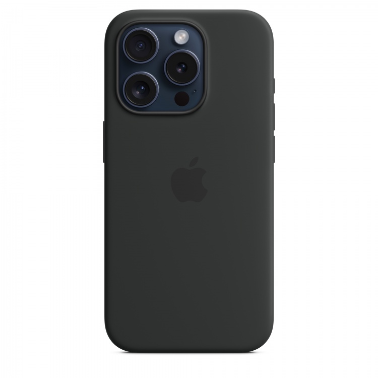Чохол Apple Silicone Case для iPhone 15 Pro with MagSafe (Black)