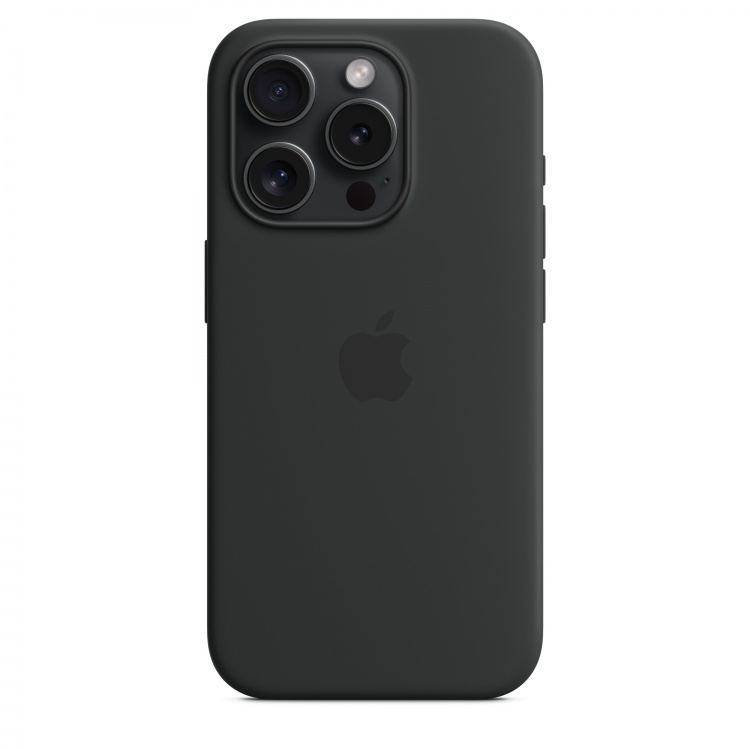 Чехол Apple Silicone Case для iPhone 15 Pro with MagSafe (Black)