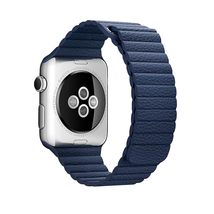 Ремінець для Apple Watch 38/41mm Leather Loop Series 1:1 Original (Midnight Blue)
