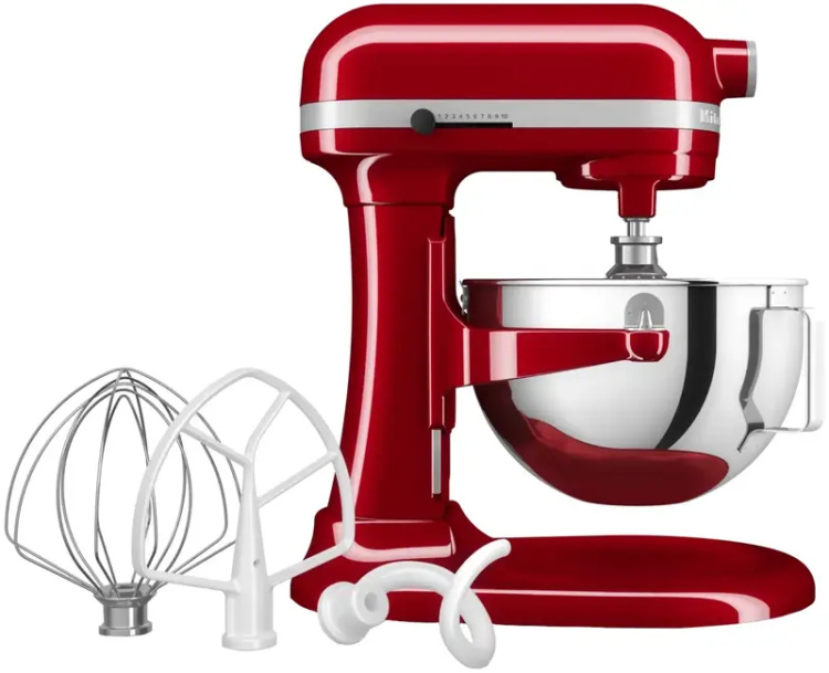 Планетарный миксер KitchenAid Heavy Duty 5,2 л 5KSM55SXXEER Red (UA)