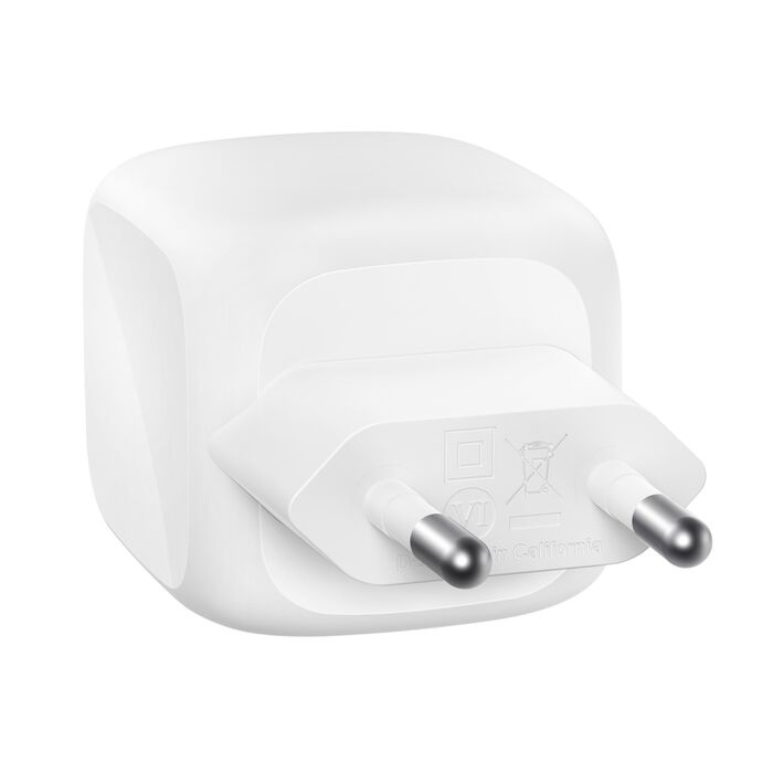 Блок живлення Belkin Home Charger 50W 2хUSB-С GAN PD PPS White (WCH019kqWH)