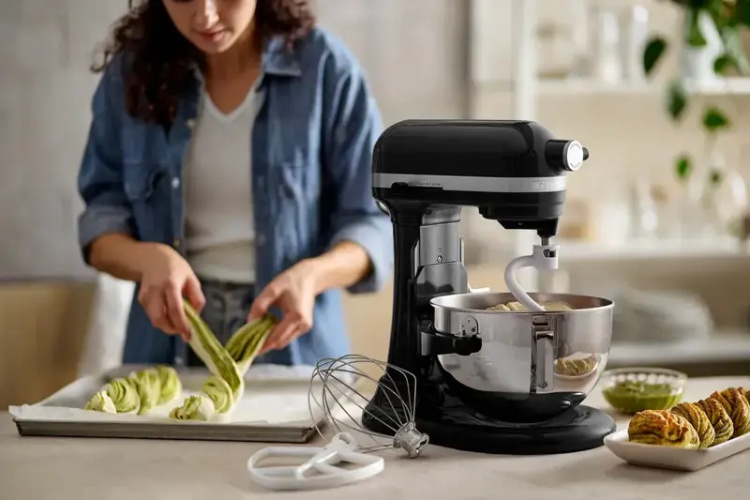 Планетарный миксер KitchenAid Heavy Duty 5,2 л 5KSM55SXXEOB Black (UA)