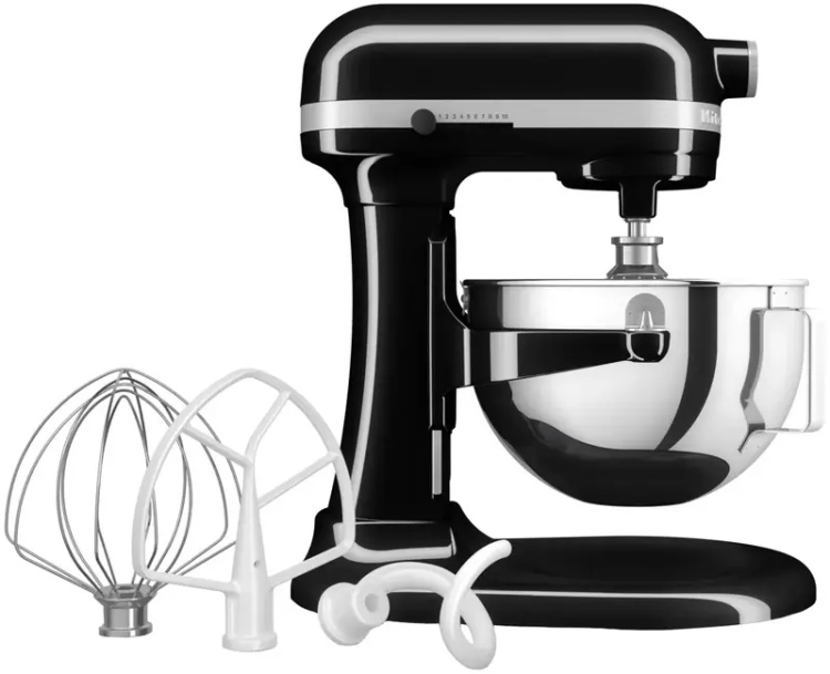 Планетарный миксер KitchenAid Heavy Duty 5,2 л 5KSM55SXXEOB Black (UA)