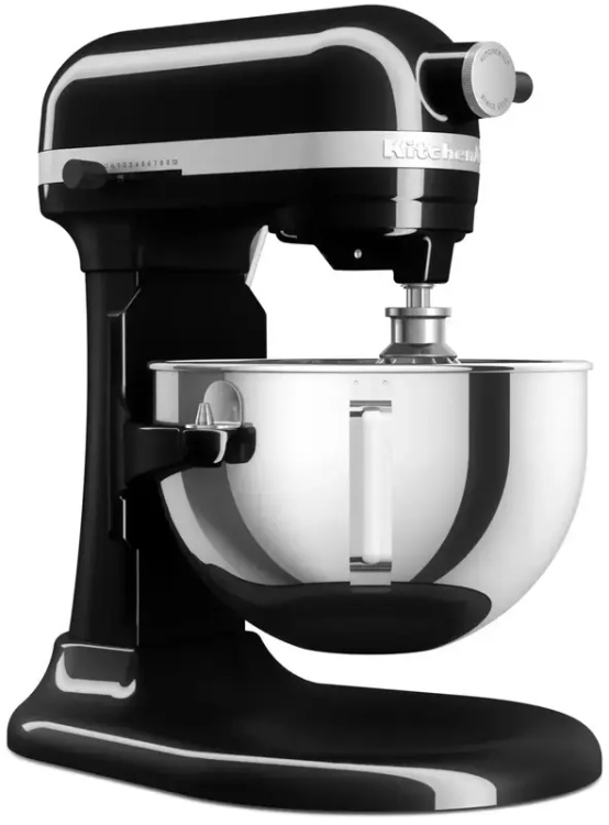 Планетарный миксер KitchenAid Heavy Duty 5,2 л 5KSM55SXXEOB Black (UA)
