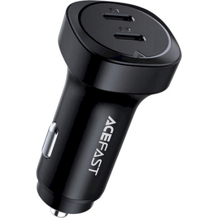 Прикурювач Acefast B2 2xUSB-C72w (Black)