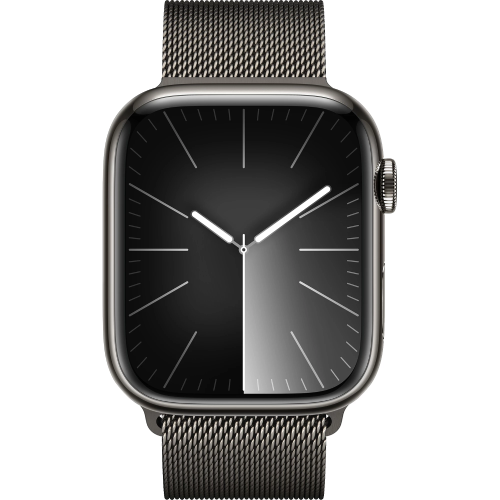 Apple Watch Series 9 GPS + LTE  41mm Graphite Stainless Steel Case with Graphite Milanese Loop (MRJA3)