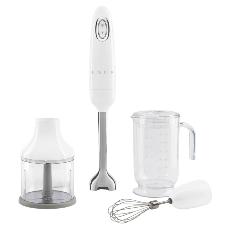 Блендер погружной SMEG с аксессуарами White (HBF03WHEU)