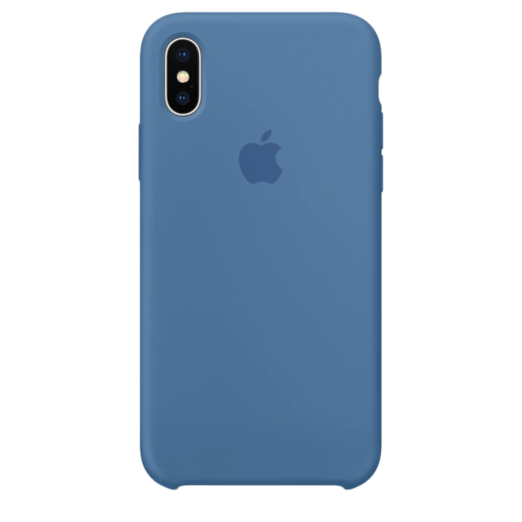 Чехол Smart Silicone Case для iPhone X Original (FoxConn) (Denim Blue)