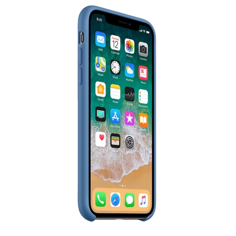 Чохол Smart Silicone Case для iPhone X Original (FoxConn) (Denim Blue)