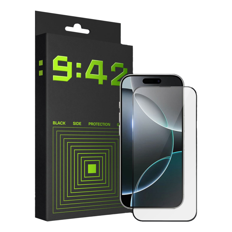 Захисне скло 9:42 BlackSide для iPhone 17/16 Pro