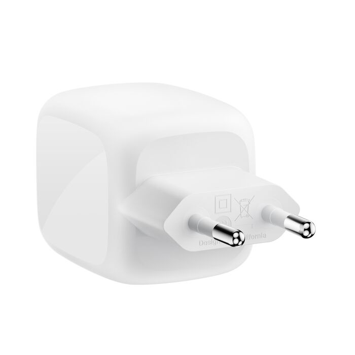 Блок живлення Belkin Home Charger 67W 2хUSB-С GAN PD PPS White (WCH020kqWH)