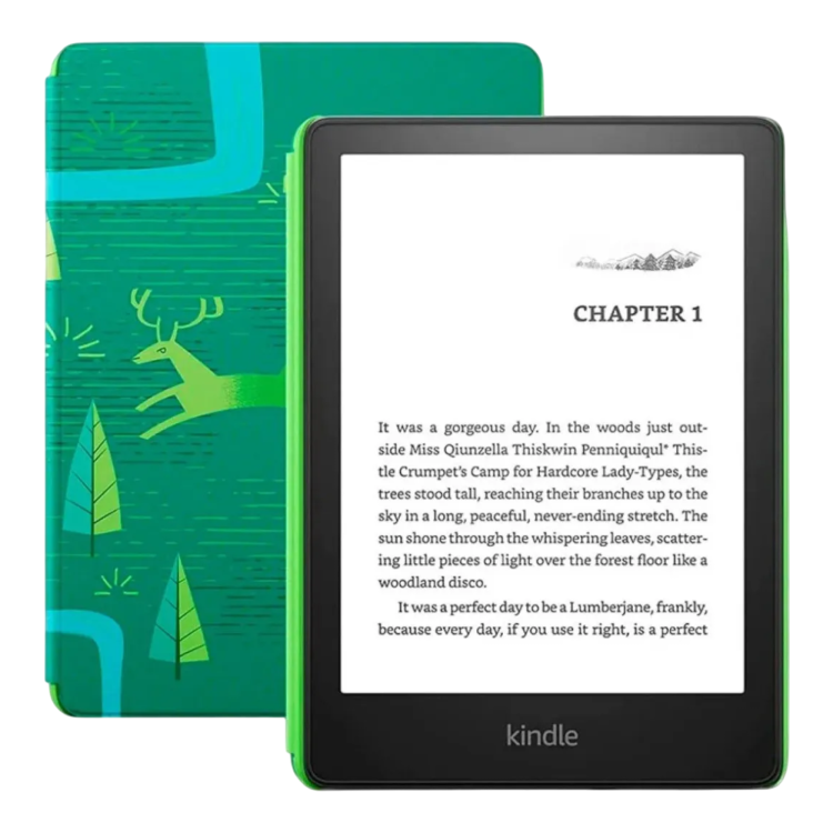 Електронна книга Amazon Kindle Paperwhite Kids 11th Gen 2021 8GB (Emerald Forest) Електронна книга Amazon Kindle Paperwhite Kids 11th Gen 2021 8GB (Emerald Forest)