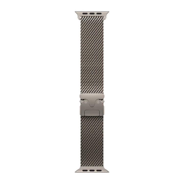 Apple Watch Ultra 4 GPS + LTE, 49mm Natural Titanium Case with Natural Titanium Milanese Loop - M