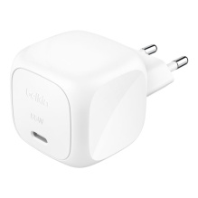Блок живлення Belkin Home Charger 65W USB-С GAN PD PPS White (WCA011kqWH)