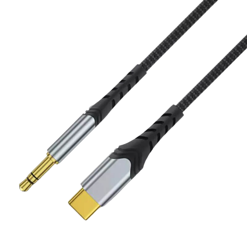 Аудіо кабель WIWU Aux Stereo Cable 3.5mm to USB-C 1.5m (Black)