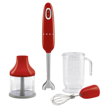 Блендер погружной SMEG с аксессуарами Red (HBF03RDEU)
