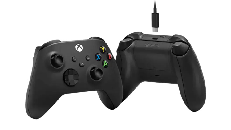 Геймпад Microsoft Xbox Series X/S Wireless Controller Carbon Black + Cable (XOA-0010)