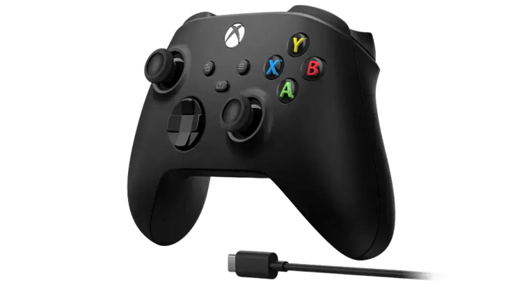 Геймпад Microsoft Xbox Series X/S Wireless Controller Carbon Black + Cable (XOA-0010) Геймпад Microsoft Xbox Series X/S Wireless Controller Carbon Black + Cable (XOA-0010)