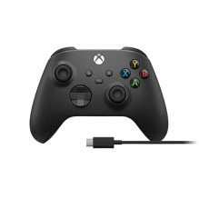 Геймпад Microsoft Xbox Series X/S Wireless Controller Carbon Black + Cable (XOA-0010)