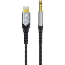 AUX WIWU Aux Stereo Cable 3.5mm to Lightning 1.5m (Black)