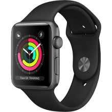 Apple Watch Series 3 GPS + Cellular 42mm Space Gray Aluminum case with Gray Sport Band (MTGT2) бу
