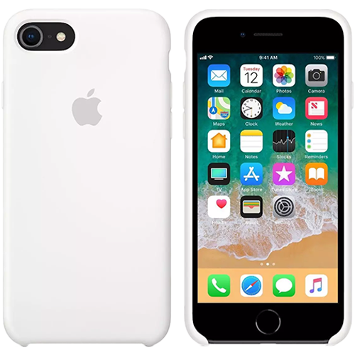Чехол Smart Silicone Case для iPhone 7/8 Original (FoxConn) (White)