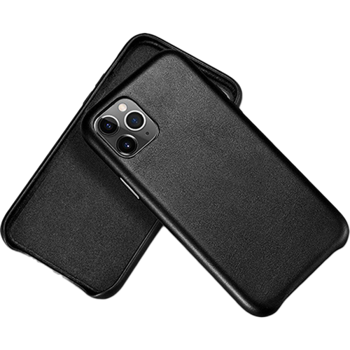 Чехол iCarer для iPhone 12 Pro Max Original Real Leather Series (Black)