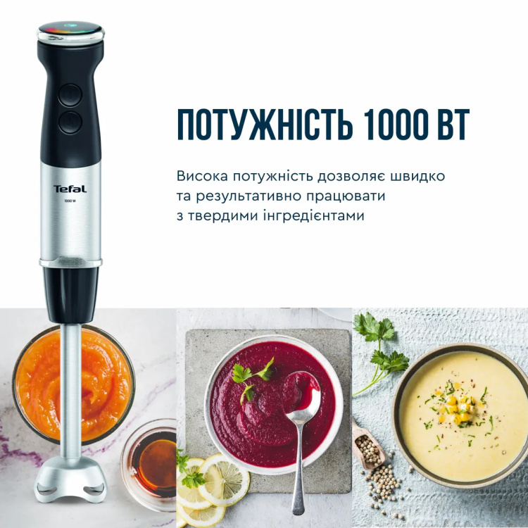 Блендер занурювальний Tefal Quickchef+ HB67G830 (UA)
