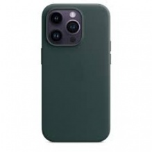 Чохол Apple Leather Case для iPhone 14 Pro with MagSafe (Forest Green)