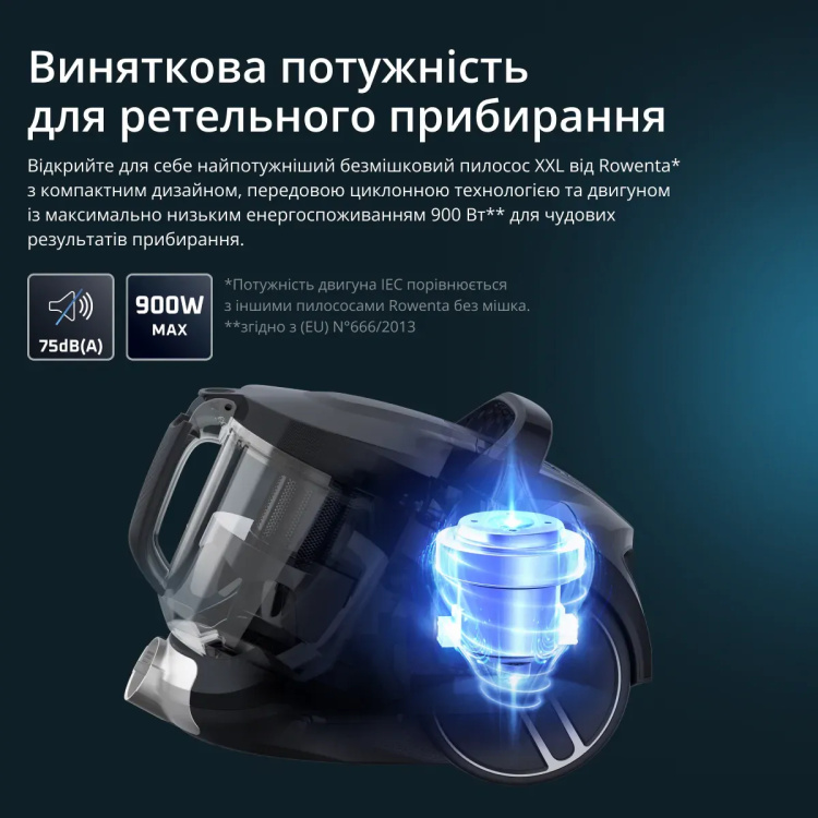 Пилосос безмішковий Rowenta Compact Power XXL Classic + Kit RO4B25EA (UA)