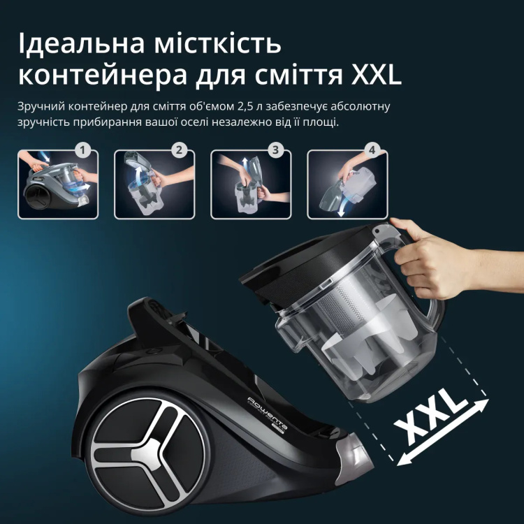 Пилосос безмішковий Rowenta Compact Power XXL Classic + Kit RO4B25EA (UA)