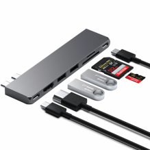 Перехідник Satechi Aluminum USB-C Pro Hub Slim (Space Gray)