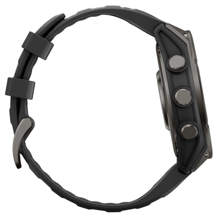Garmin Fenix 9 47mm AMOLED Sapphire Carbon Gray DLC Titanium with Black Silicone Band (010-04762-10/11)