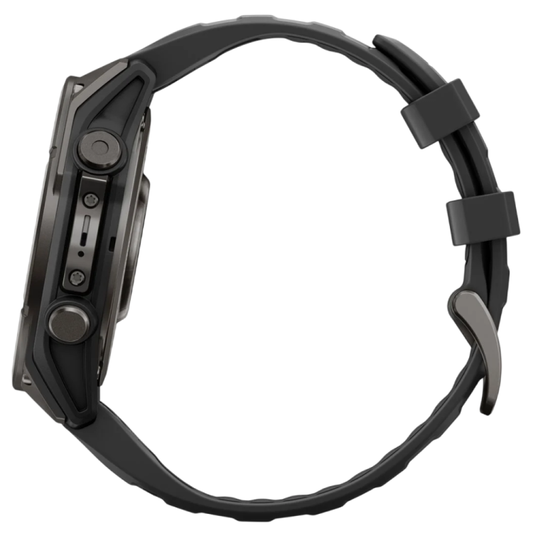 Garmin Fenix 9 47mm AMOLED Sapphire Carbon Gray DLC Titanium with Black Silicone Band (010-04762-10/11)