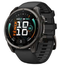 Garmin Fenix 9 47mm AMOLED Sapphire Carbon Gray DLC Titanium with Black Silicone Band (010-04762-10/11)