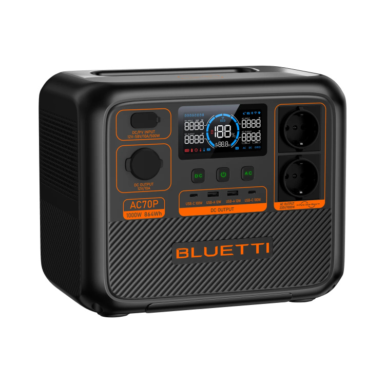 Зарядна станція BLUETTI AC70P 1000W (864Вт/г) (UA)